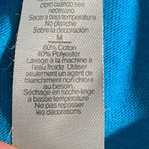 Chaia Tacos Ten Carrot Tally Tee Blue Orange Short Sleeve Crewneck Tshirt Medium - Picture 7 of 8